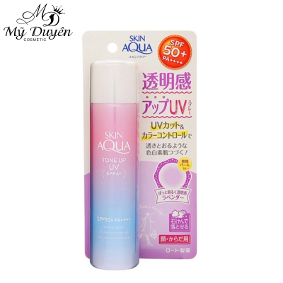Xịt Chống Nắng Rohto Skin Aqua Tone Up UV Essence SPF50+ PA++++ 70g
