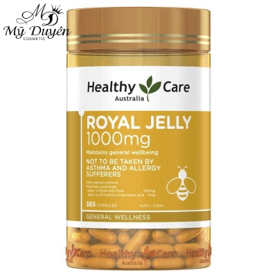 Viên Uống Sữa Ong Chúa Healthy Care Royal Jelly 1000mg 365 Viên
