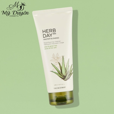 Sữa rửa mặt cho da khô The Face Shop nha đam Herb Day365