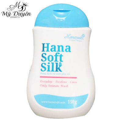Dung Dịch Vệ Sinh Phụ Nữ Hanayuki Hana Soft Silk 150g Màu Xanh