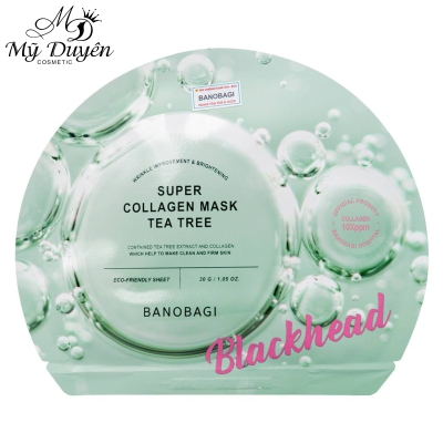 Mặt Nạ Giảm Mụn Banobagi Super Collagen Mask Tea Tree Blackhead 30ml
