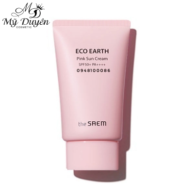Chống Nắng The Saem Eco Earth Pink Sun Cream SPF50+ 50g