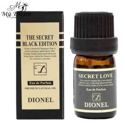 Nước Hoa Vùng Kín Mini Dionel Secret Love Black Edition EDP 5ml