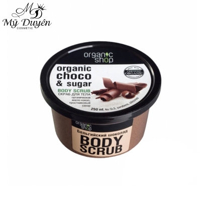 Tẩy Tế Bào Chết Body Organic Shop Cocoa & Sugar 250ml