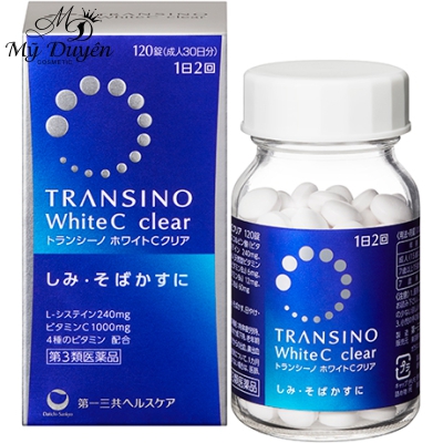 Viên Uống Trắng Da Transino White C Clear 120 Tablets