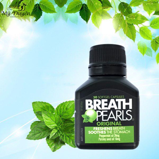 Viên Uống Thơm Miệng Breath Pearls Original 50 Soft Gels