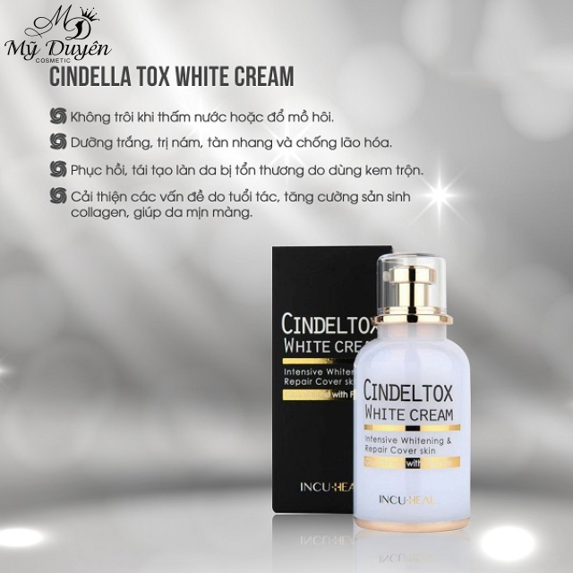 Dưỡng Trắng Tái Tạo Da INCUHEAL Cindel Tox White Cream 50ml