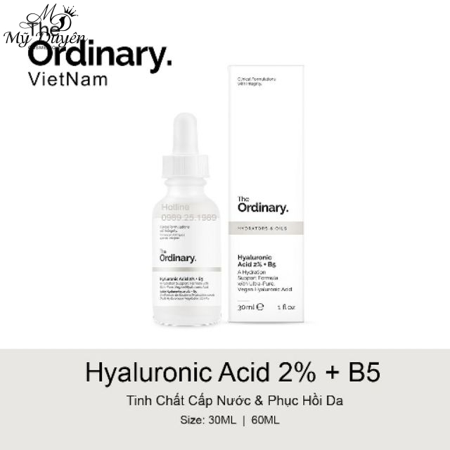 Tinh Chất Cấp Nước, Phục Hồi Da The Ordinary Hyaluronic Acid 2% + B5 30ml