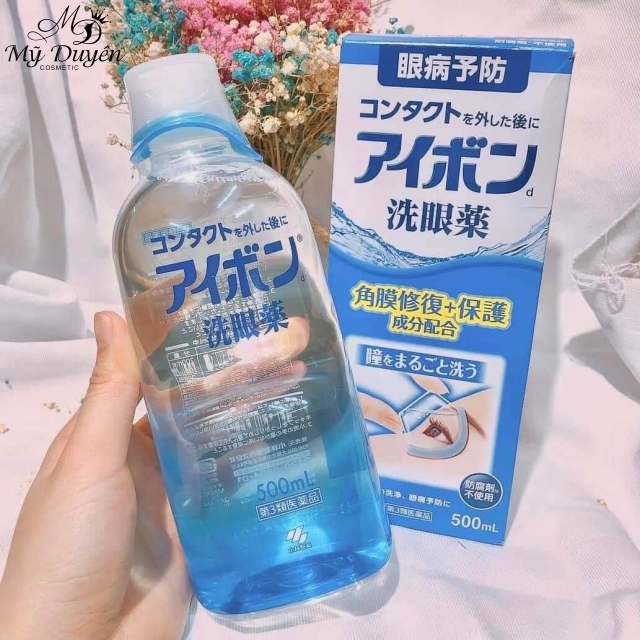 Nước Rửa Mắt Kobayashi Eyebon Cool Eye Wash Liquid 500ml Xanh Nhạt