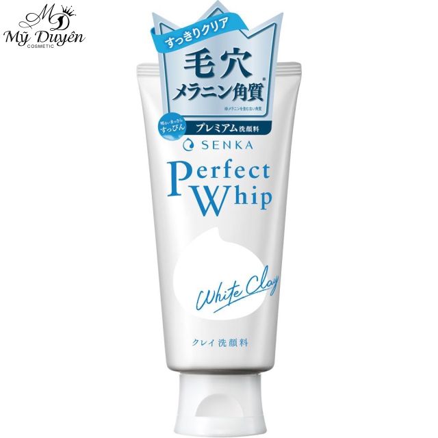 Sữa rửa mặt Senka Perfect Whip màu trắng White Clay 