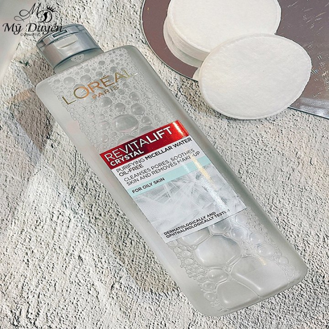 Nước Tẩy Trang L'Oréal Làm Sạch Sâu Cho Da Dầu 400ml Revitalift Crystal Purifying Micellar Water