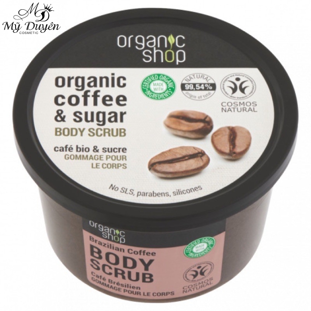 Tẩy Tế Bào Chết Body Organic Shop Brazilian Coffee 250ml