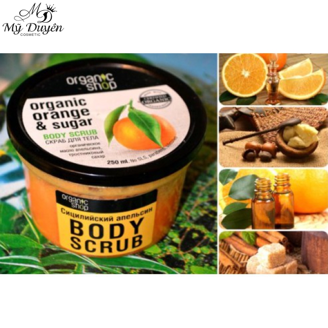 Tẩy Tế Bào Chết Body Organic Shop Orange & Sugar 250ml