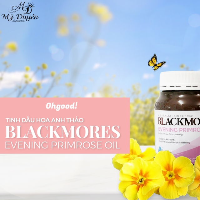 Viên Uống Dưỡng Da Tinh Dầu Hoa Anh Thảo Blackmores Evening Primrose Oil 190 Viên