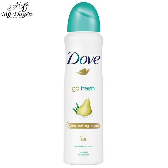 Xịt Khử Mùi Dove 48h Go Fresh Pear Aloe Vera 150ml