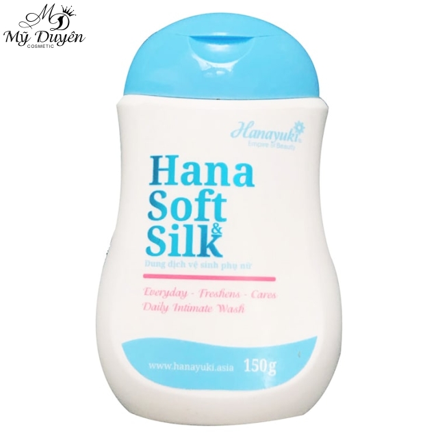 Dung Dịch Vệ Sinh Phụ Nữ Hanayuki Hana Soft Silk 150g Màu Xanh