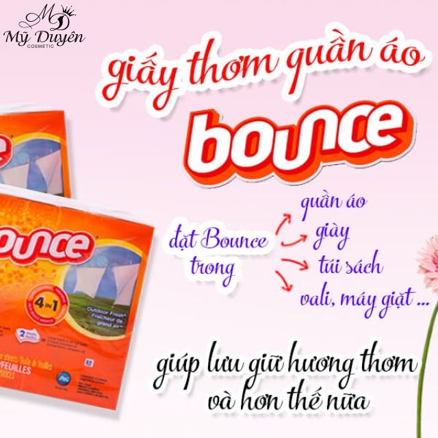 Giấy Thơm Quần Áo Bounce 4 In 1 80 Tờ Của Mỹ