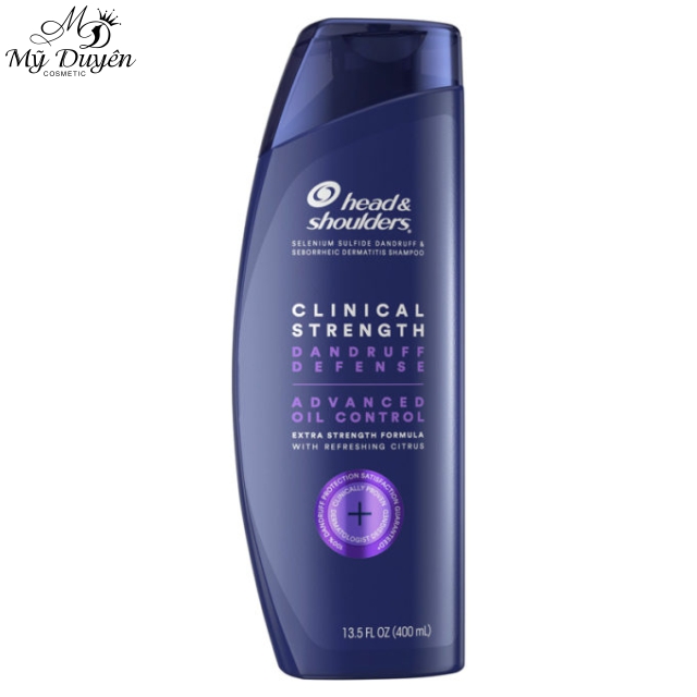 Dầu Gội Trị Gàu & Kiểm Soát Dầu Head & Shoulders Clinical Dandruff Defense + Advanced Oil Control Shampoo 400ml