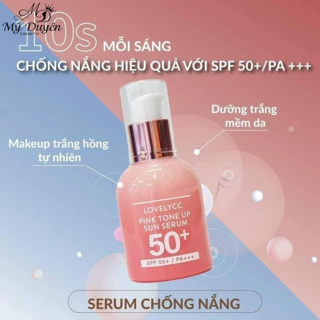 Tinh Chất Chống Nắng Nâng Tone LovelyCC Pink Tone Up Sun Serum SPF50+/PA+++