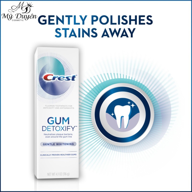 Kem Đánh Răng Crest Gum Detoxify Gentle Whitening 116gr