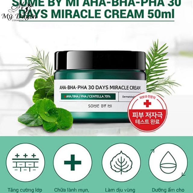 Kem Trị Mụn Some By Mi AHA-BHA-PHA 30 Days Miracle Cream 50ml