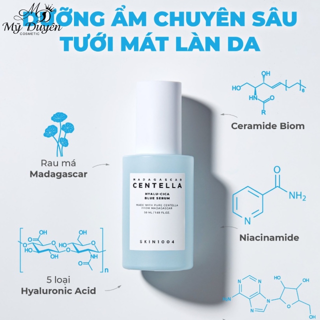 Tinh Chất Cấp Ẩm, Làm Dịu & Sáng Da Skin1004 Madagascar Centella Hyalu-Cica Blue Serum 50ml