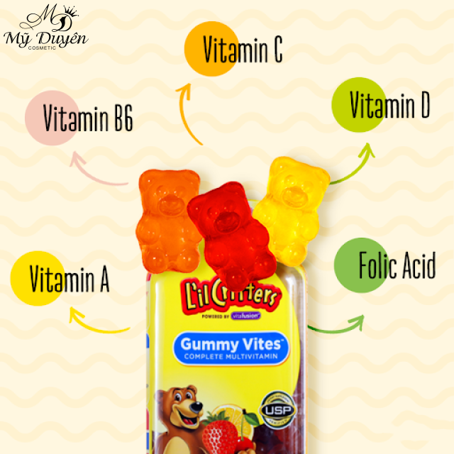 Kẹo dẻo bổ sung nhiều loại Vitamin L’il Critters Gummy Vites 300 viên