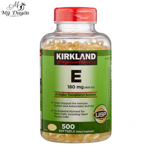 Viên Uống Bổ Sung Vitamin E Kirkland Vitamin E 400 I.U 500 Viên