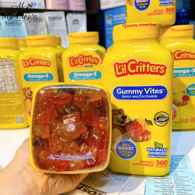 Kẹo dẻo bổ sung nhiều loại Vitamin L’il Critters Gummy Vites 300 viên